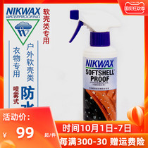 British native NIKWAX 441 spray type soft shell fabric clothing waterproofing agent splashing water