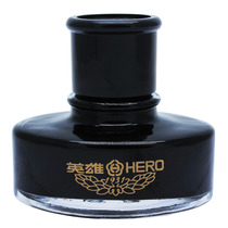 HERO Hero 9001 black ink non-carbon non-blocking pen pen water 60ml for students to practice words