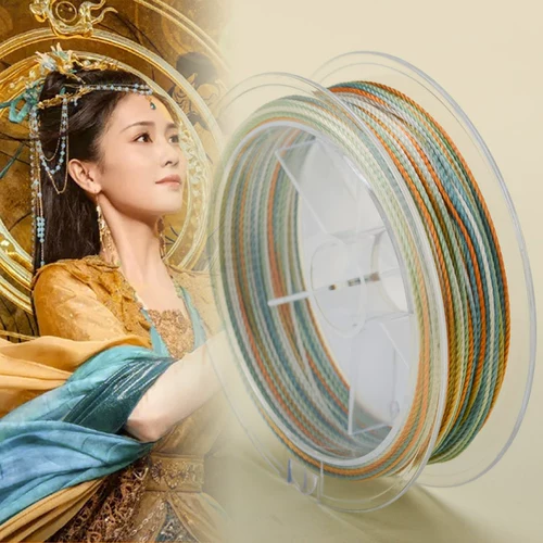 Плетеный браслет ручной работы, ожерелье из шнура, градиент, DIY