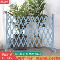 Outdoor anticorrosive wood fence telescopic fence fence fence courtyard grid fence climbing board interior decoration guardrail