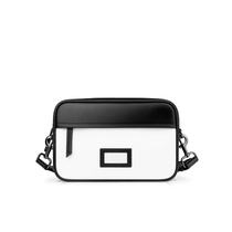INJOYLIFE Mens Bag 2021 New Black and White Tide Brand Camera Bag Wide Shoulder Strap shoulder bag Large Capacity