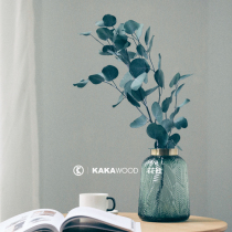 Imported Nordic light luxury eternal leaves natural dried flower model house decoration window furnishings Apple eucalyptus leaves