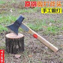 All-steel hand-forged woodworking axe Outdoor tree-cutting wood-chopping axe Logging wood-chopping mountain-opening axe Household axe large