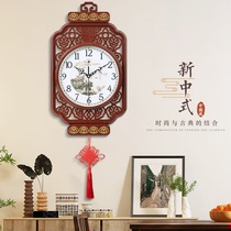 Polaris watch living room wall clock New Chinese style Chinese style creative clock Simple hanging watch wall hanging quartz clock Home