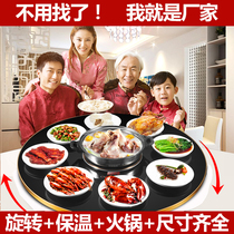 Meals Heat Insulation Board Home Warm Vegetables Hot Vegetable Themed oven Hot Pot Turntable Warm Cutting Board Hot Cutting Board Automatic Intelligence