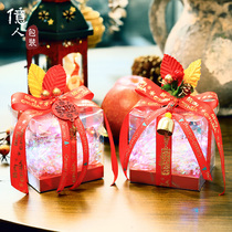 Billion people 2021 Christmas Eve Apple Packaging Pingan Fruit Gift Box Transparent Christmas Eve Gift Box