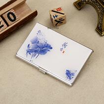 Chinese style classical pattern womens creative business card box hot mens business business card holder engraved custom