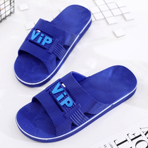 Cool slippers for men to wear outside indoor non-slip home bathroom bath soft bottom home summer slippers for men with thick bottom