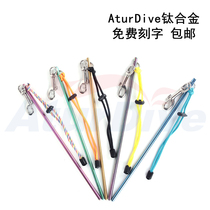 AturDive Titanium Alloy Colorful Diving Ding Ding Scout Gift to Friends (Free Personality Engraving)