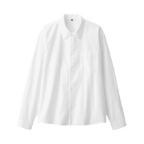 MUJI MUJI mens Xinjiang cotton Oxford square cut shirt