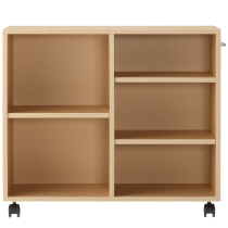 MUJI MUJI pulp crate with casters beige (horizontal and vertical style)