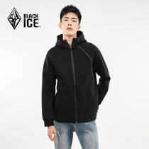 Black ice F1202 autumn and winter outdoor sports hooded sweater heavy cardigan sweater plus velvet padded casual jacket