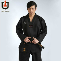 Xuandao -- Jinran -- Striped Taekwondo road suit Coach suit Black adult adult high-end custom training suit