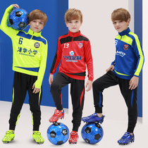 Children's football suit men's autumn and winter training sports printed jersey boys and girls long sleeve coat custom