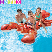 INTEX adult water Mount Big Lobster swimming ring toy children unicorn floating pool inflatable floating bed