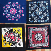 Miao nationality wax tablecloth characteristic handicraft batik painting home accessories batik square tablecloth 110*110