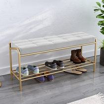 20cm wide shoe stool home soft bag cushion door shoe cabinet can sit small apartment narrow entrance door light luxury shoes stool