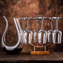 Red wine glass set Household luxury crystal goblet Chinese wine glass decanter set Wine glass