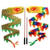 Dance Dragon Ribbon Fitness Dragon With Giggling Dragon Children Fitness Dragon Throw Dragon Square Dance Hollow Bamboo Dragon Middle Aged People Thrower