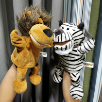 Zhang Mouth Hand Puppet Glove Toy Lion Tiger Elephant Hedgehog Plush Glove Doll Hand Doll Hand Control Storytelling
