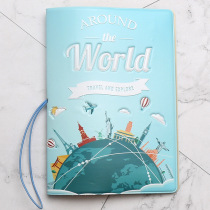 Korean version of around the world passport holder travel multi-function document storage bag tide brand ins travel wedding cute set