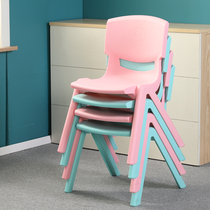 Kindergarten chair Plastic backrest Childrens chair Plastic one-piece desk and chair Kindergarten table and chair thickened and weighted section