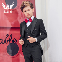 Children Suits Tuxedo Flowers Tuxedo Dresses CUHK Childrens Piano Performance Clothing Boy West Suit Suit Three Sets of Spring
