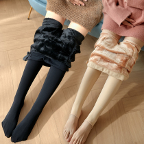 Pregnant women autumn and winter pantyhose plus fertilizer to increase thin velvet stockings winter thick velvet pantyhose spring bottoming foot socks