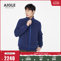 AIGLE AIGLE 2021 New FILIM mens thick warm wear-resistant stand collar full pull fleece