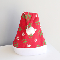 Christmas cap son adornment children male and female children jacket head hoop dense velvety plush hat Santa hat