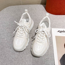 Daughters home is all-match and easy to wear~Dad shoes womens shoes mesh breathable white shoes increased sports casual shoes