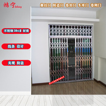 Stainless Steel Pull Gate Sweep Gate 304 Stainless Steel Pull Gate Telescopic Iron Gate Money Type