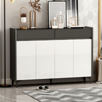  Light luxury home shoe cabinet Modern simple foyer cabinet household door entrance cabinet large capacity rock board storage locker