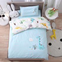 Kindergarten quilt three-piece cotton childrens bedding baby nap cotton baby bed with core six sets of winter