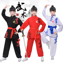 Childrens martial arts training uniforms boys and girls Chinese style kung fu performance clothes Taiji costumes martial arts training uniforms