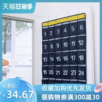 Storage bag Hanging wall mobile phone tarmac employee mobile phone bag Class payment wall card Workplace meeting hanging bag