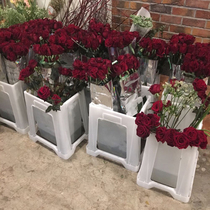 Pai city flower bucket Flower bucket Oboya flower bucket Florist special flower bucket white flower bucket plastic large-capacity flower bucket