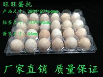 Spot 24 medium plastic packaging transparent egg pallet plastic lubrication disposable egg box