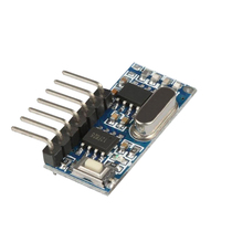 Wireless receiving module Super heterodyne with decoding 4 output high level DC3 3 to 5V DC circuit board 433m
