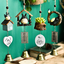  Wind chimes pendant Small fresh copper bell clang pendant Plant Japanese-style creative hanging door room decoration Teachers Day gift