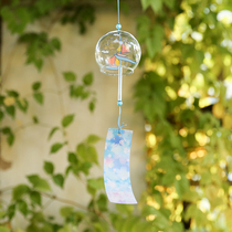 Japanese dream cherry blossom wind chimes hanging decoration creative girl balcony hipster decoration open door bell shop pendant
