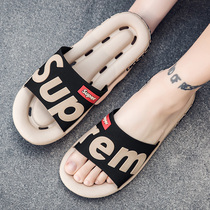 Men Slippers Summer Outdoor Individuality Anti-Slip Odor External Wear Beach Sandals Lovers LINED WITH BIG CODE SANDALS