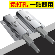  Wardrobe door rebound device Press-type handle-free invisible cabinet automatic door panel concealed heavy-duty bead strong hinge