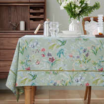 Yangchun Town American pastoral tablecloth light luxury fabric round table coffee table table tablecloth rectangular high-end tablecloth