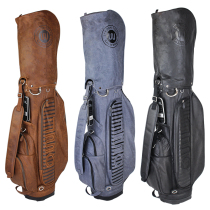 American ouul golf bag high-grade imitation suede standard golf bag full set of club bags vintage texture