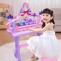 Beifenle children building block electronic organ with microphone 3 Girl Toy 6 years old 1 beginner large piano key