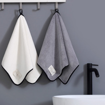 Face towel Cotton premium hand towel Hanging super absorbent solid color small square towel Childrens sports microfiber