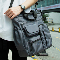 Shoulder Bag Mens Casual Multifunctional Crosspack Business Commuter Tote Shoulder Bag Satchel Large Capacity Computer Bag
