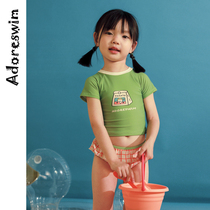 Adoreswim original design childrens 2020 girls  new split little princess swimsuit baby swimsuit