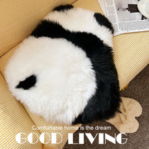 Net red panda cushion cute panda fart cushion with pillowy wool ground floor chair cushion living-room sofa mat
